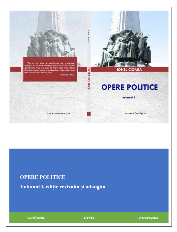Opere politice vol. I (revizuit)